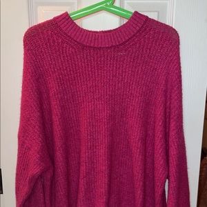 hot pink american eagle sweater